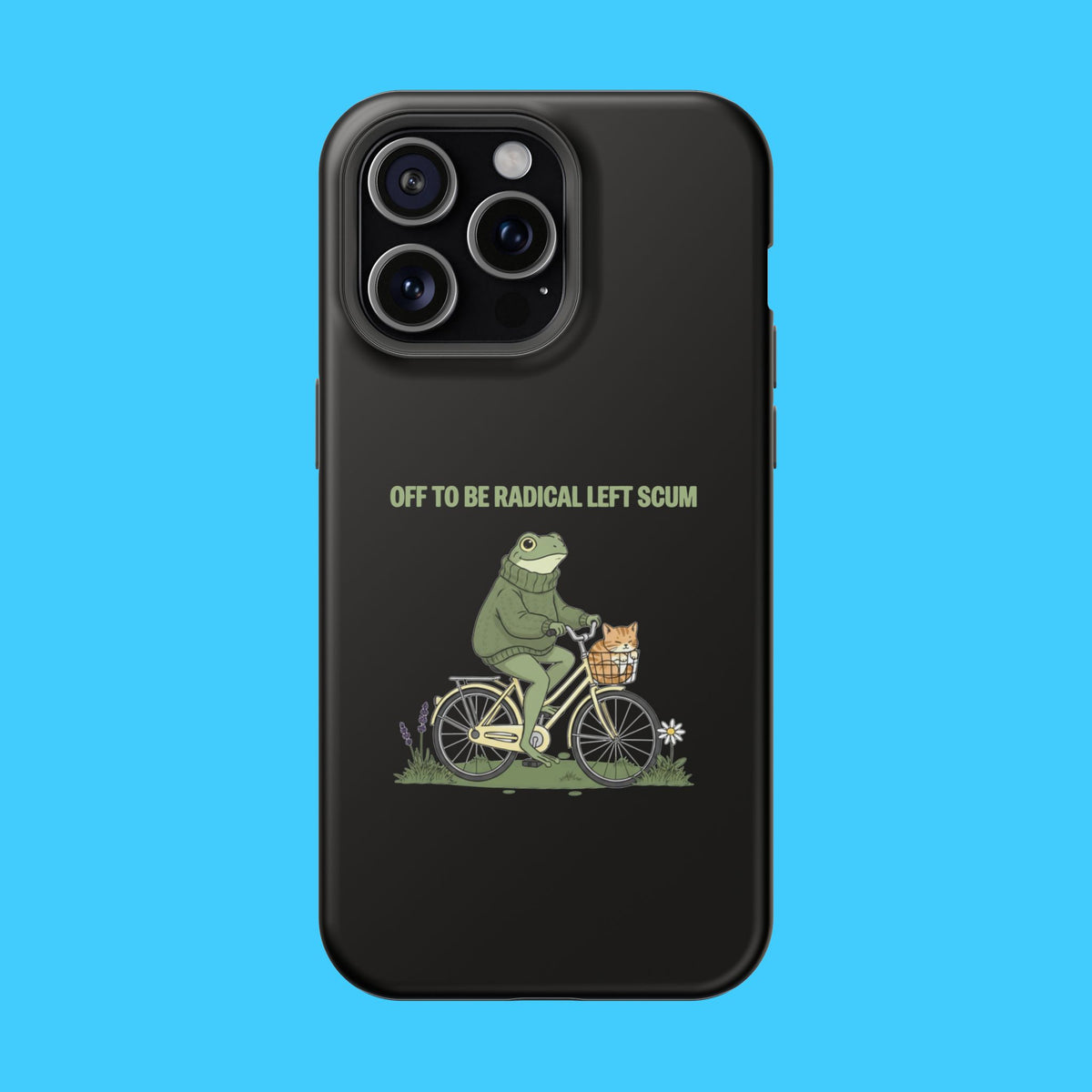 Off to Be Radical Left Scum Frog Bike Magnetic Phone Case