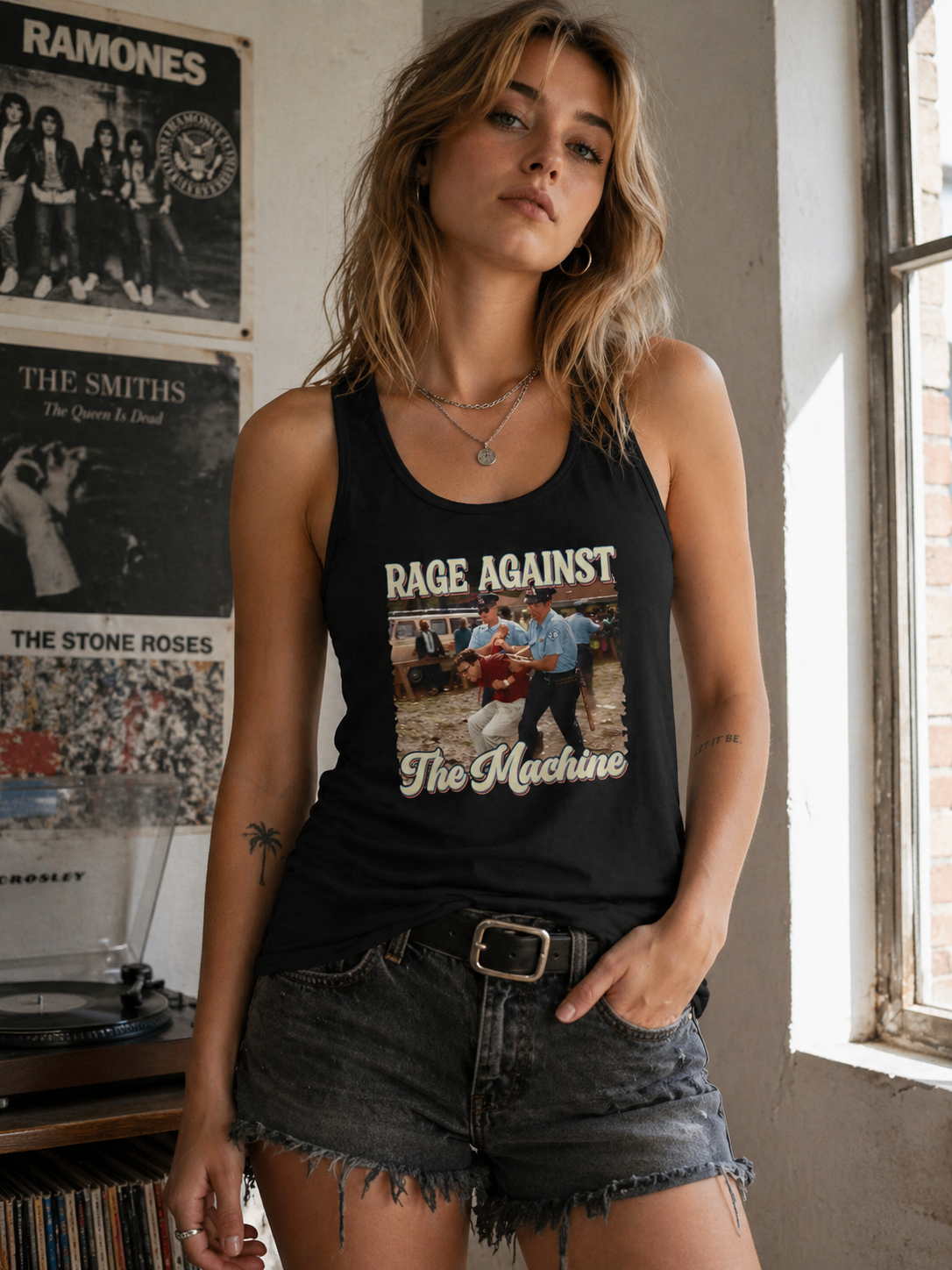 Rage Against The Machine Women's Ideal Racerback Tank