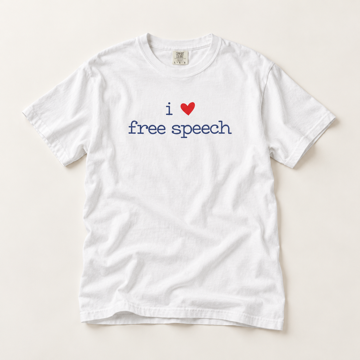 I Love Free Speech Graphic T-Shirt
