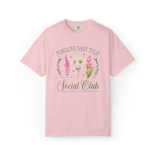 Foxglove Daisy Tulip Social Club Tee