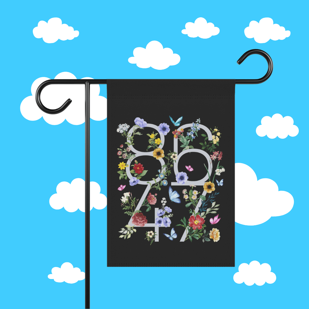 8647 floral garden flag - Resist Supply #