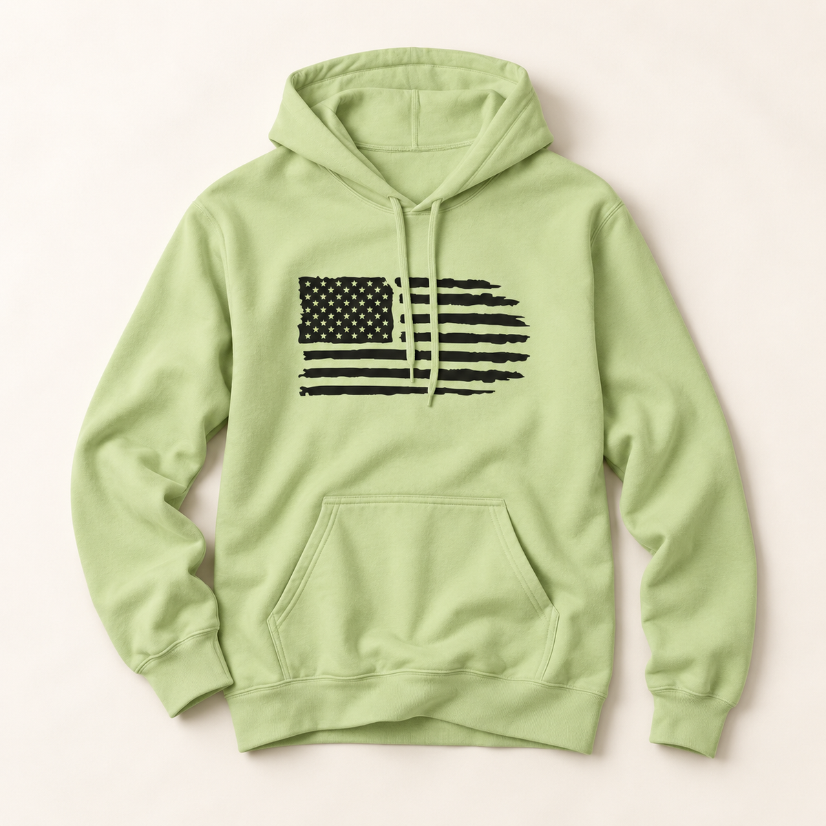 Distressed American Flag Hoodie