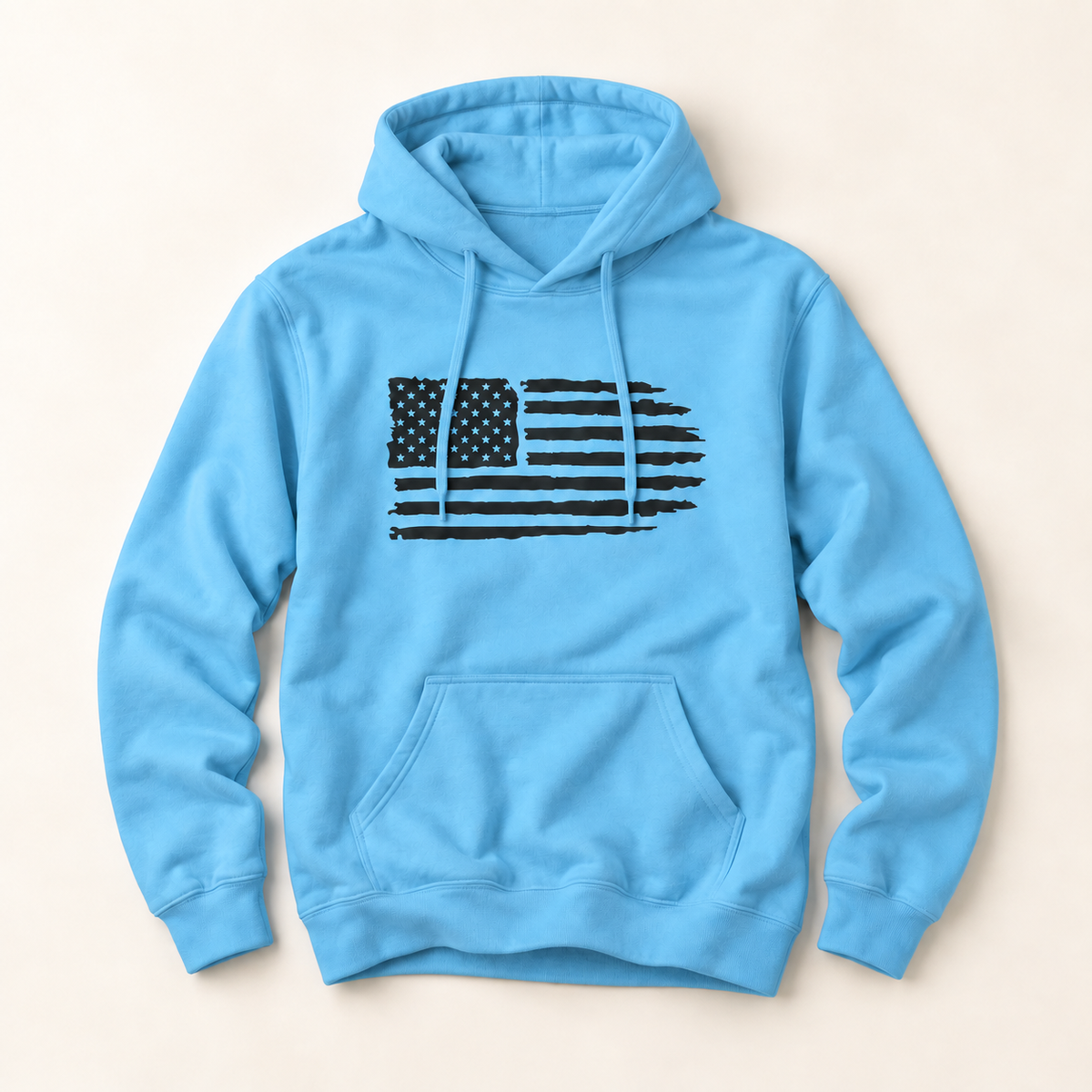 Distressed American Flag Hoodie