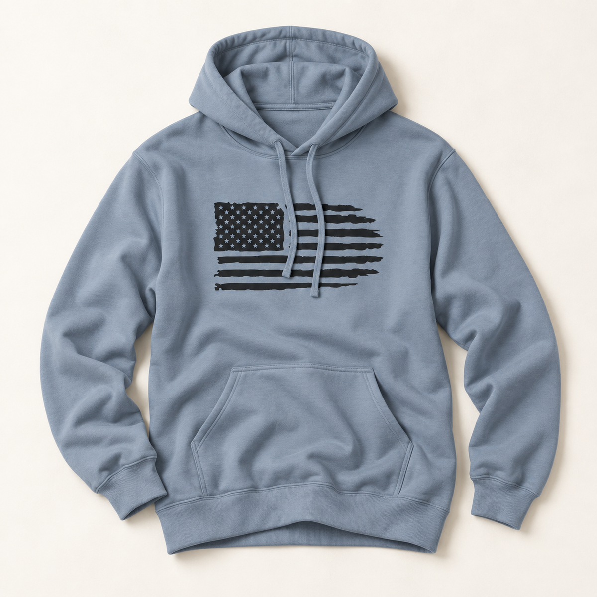 Distressed American Flag Hoodie