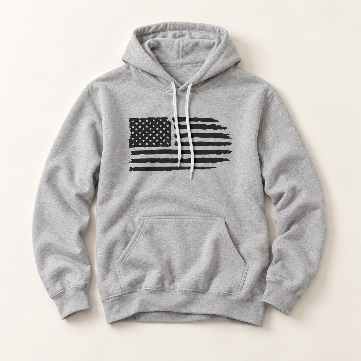 Distressed American Flag Hoodie