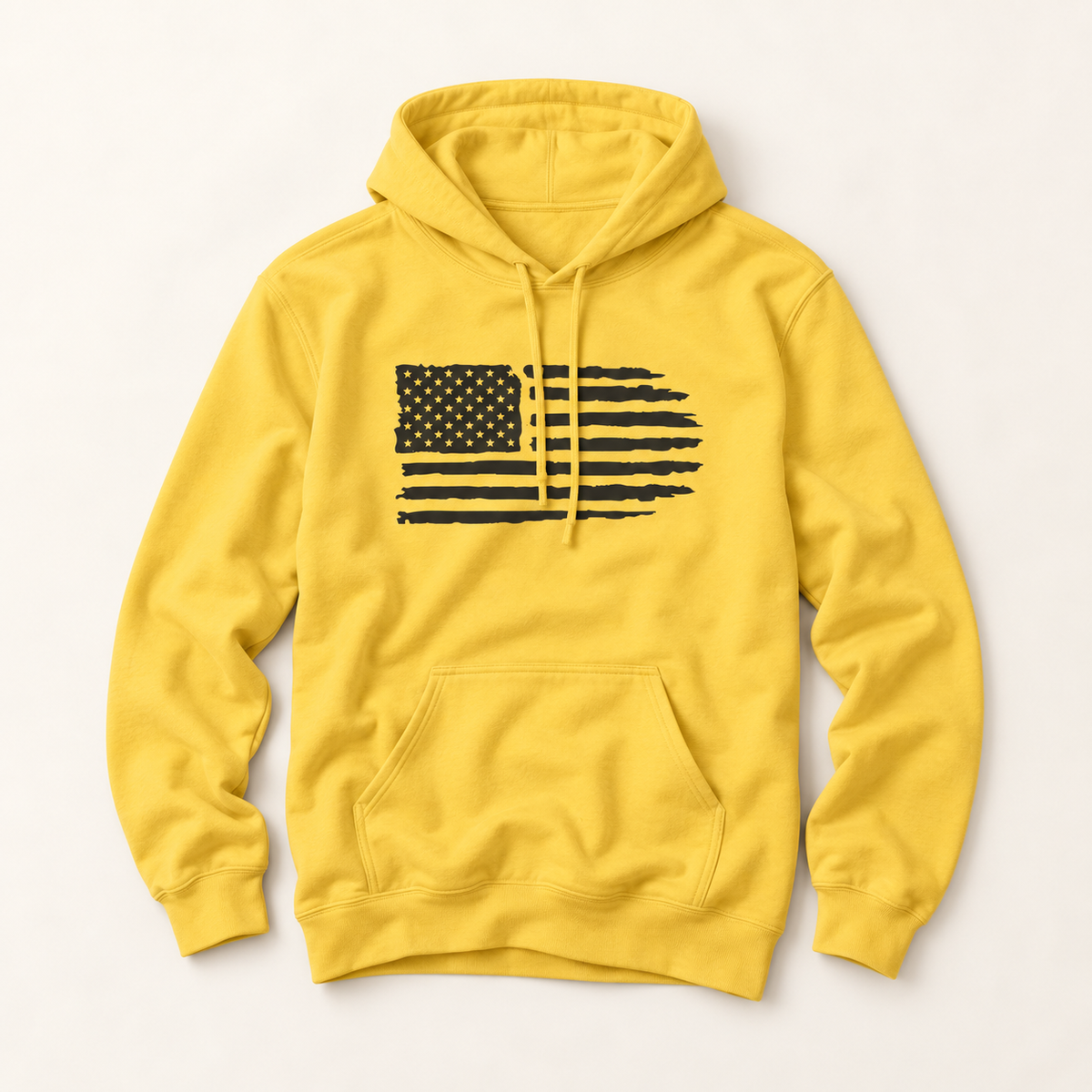 Distressed American Flag Hoodie
