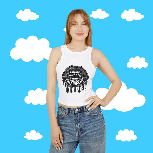abort the patriarchy micro rib tank - Resist Supply #
