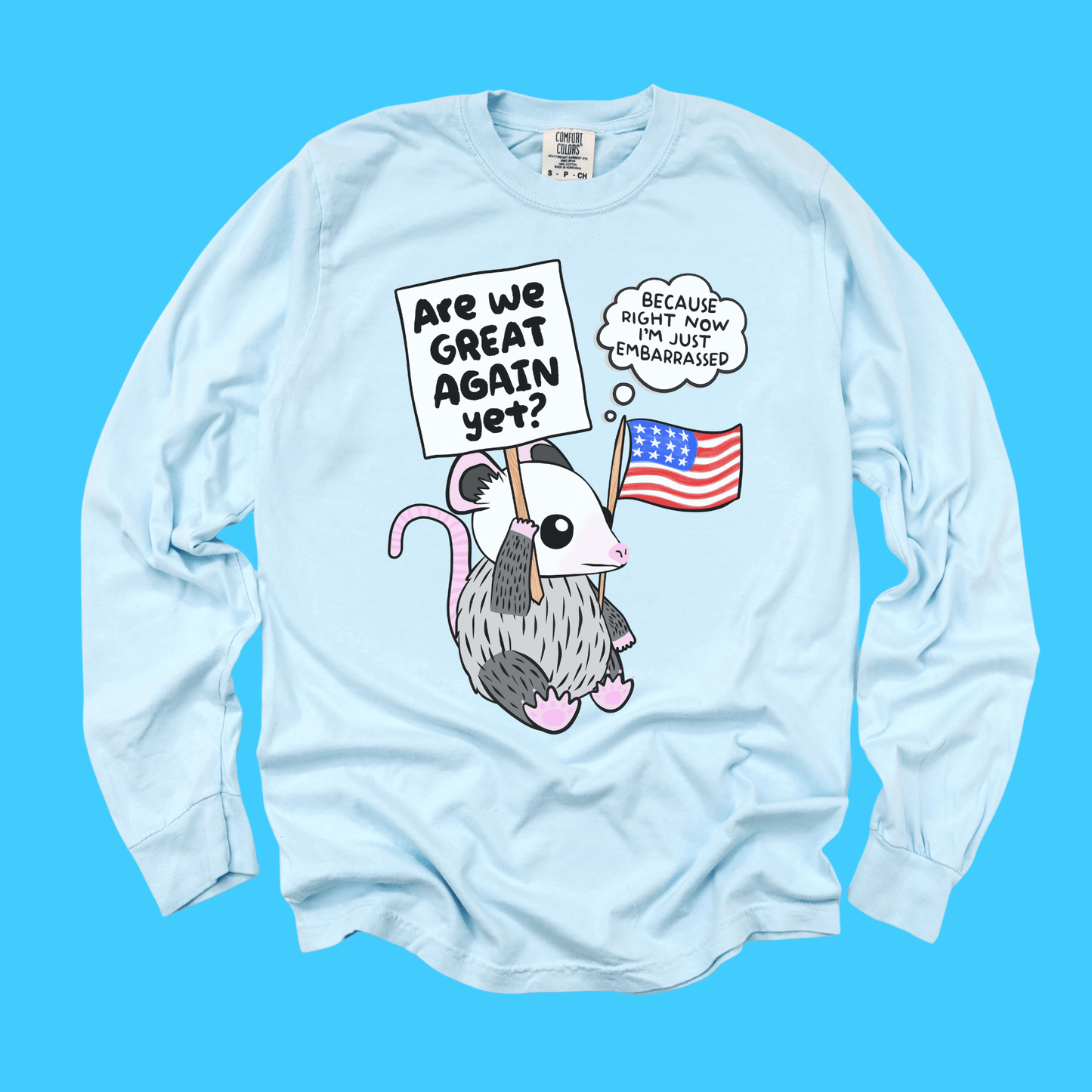 ARE WE GREAT YET? LONG SLEEVE TEE - Resist Supply