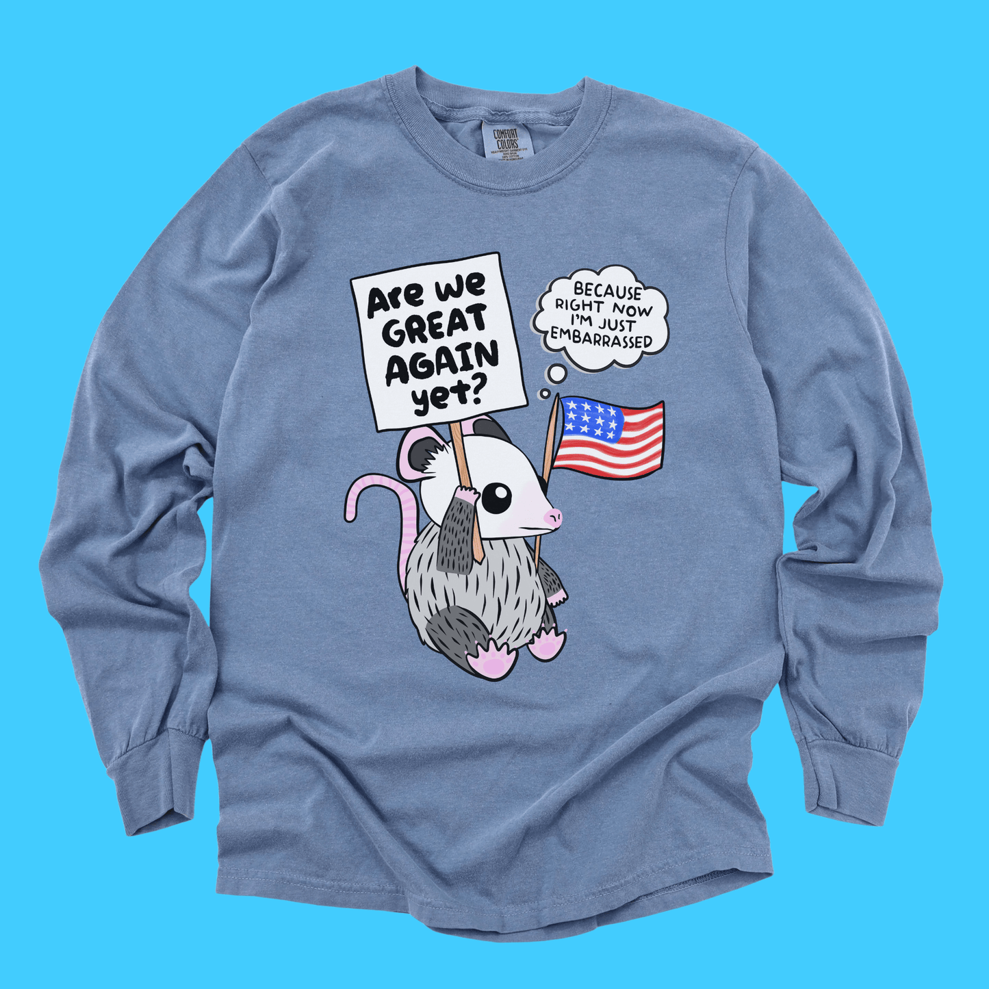 ARE WE GREAT YET? LONG SLEEVE TEE - Resist Supply