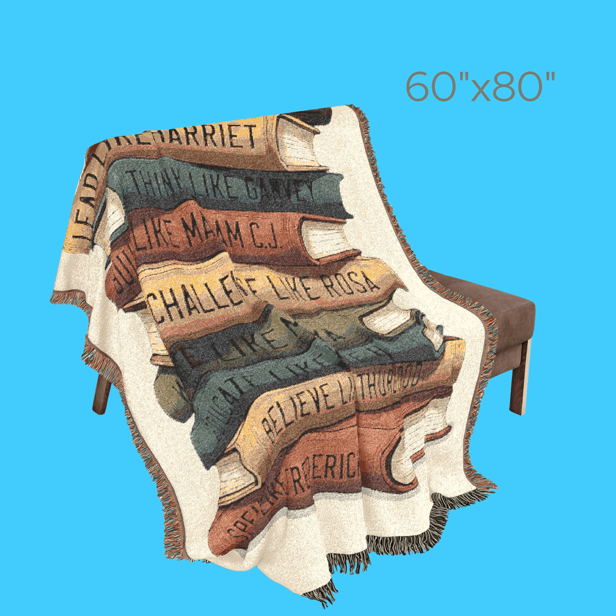 Black Leaders Book Stack Cozy Throw - Resist Supply