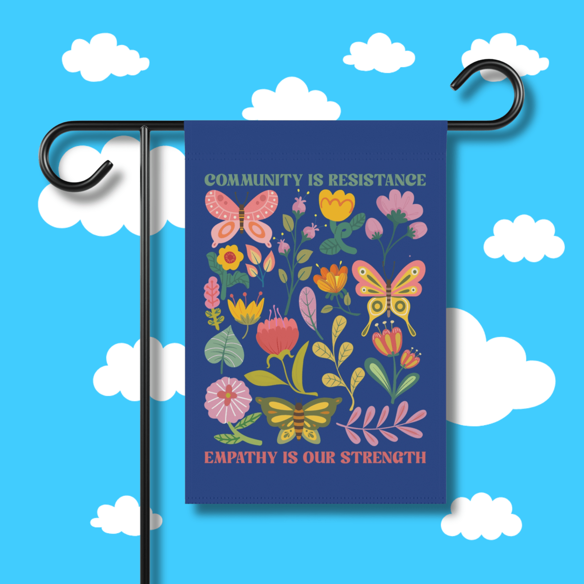 Community Is Resistance Garden Flag - Resist Supply #