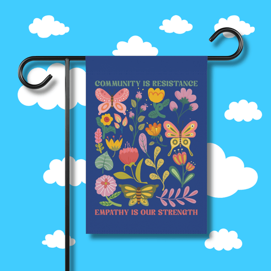 Community Is Resistance Garden Flag - Resist Supply #