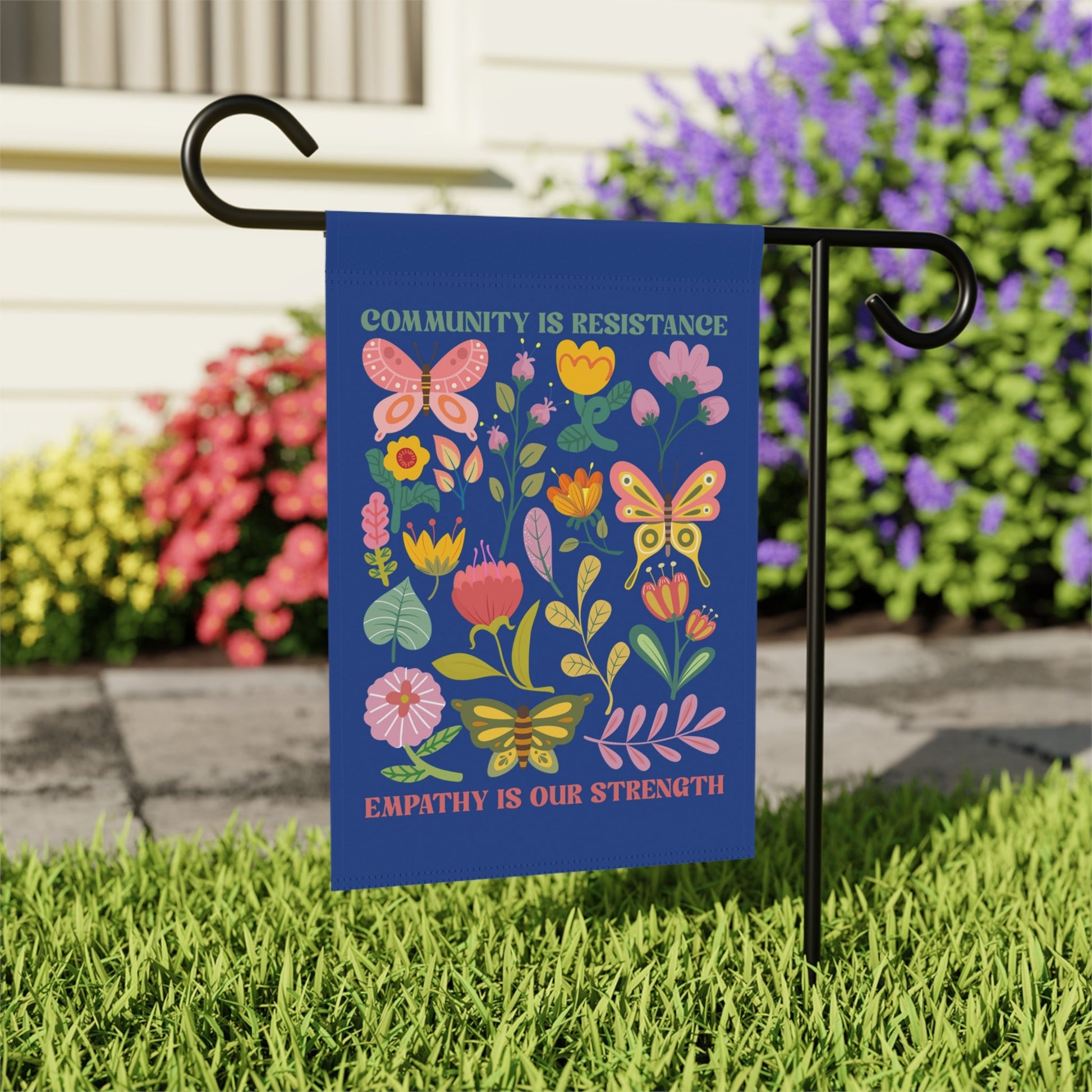 Community Is Resistance Garden Flag - Resist Supply #