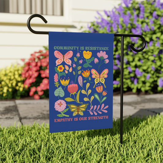 Community Is Resistance Garden Flag - Resist Supply #