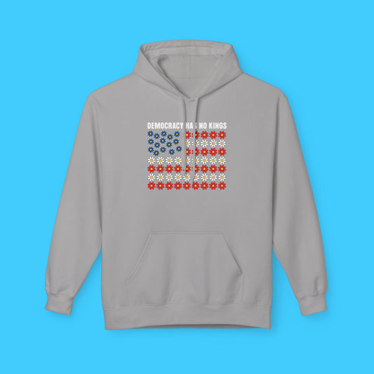 Democracy Has No Kings Patriotic Flag Hoodie - Resist Supply