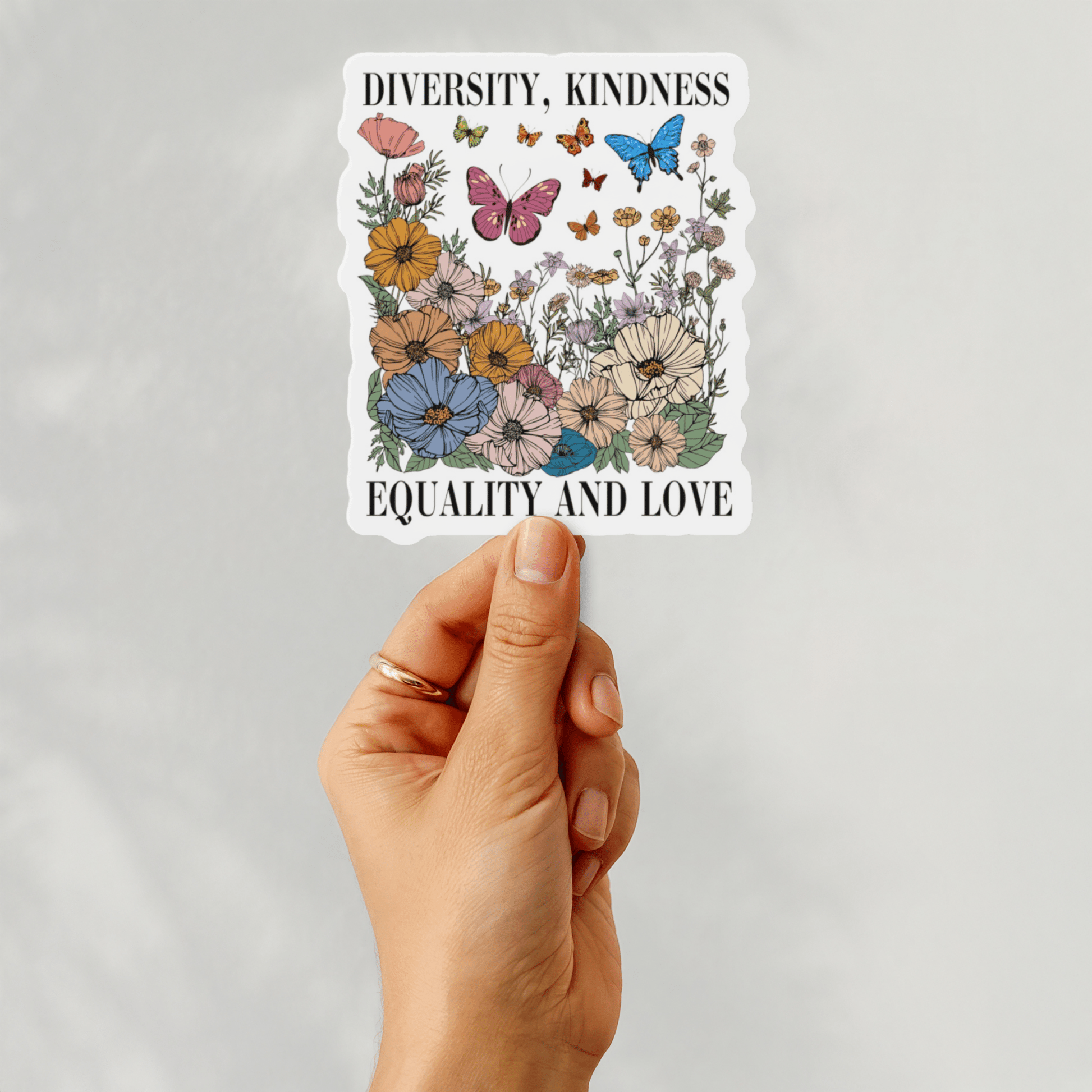 diversity kindness and love sticker - Resist Supply #