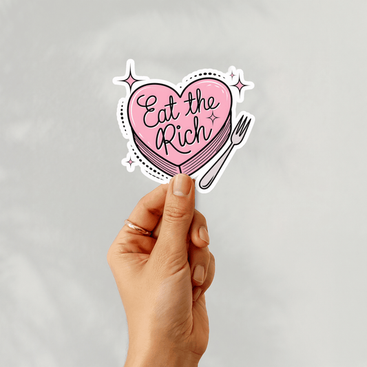 eat the rich sticker - Resist Supply #