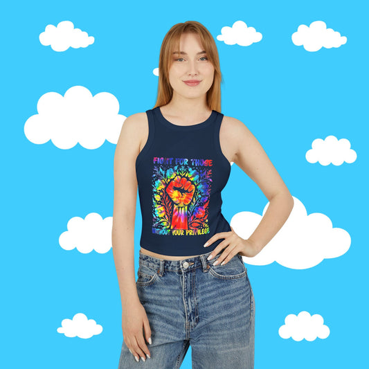fight for those without your privilege micro rib tank - Resist Supply #