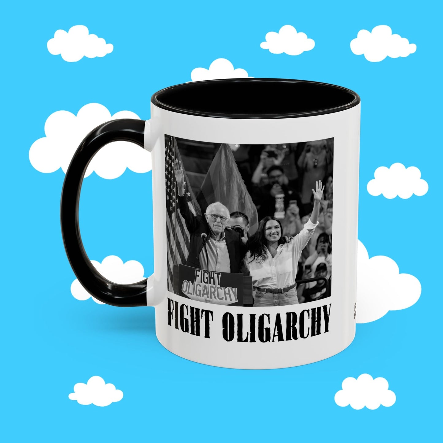 fight oligarchy mug - Resist Supply #