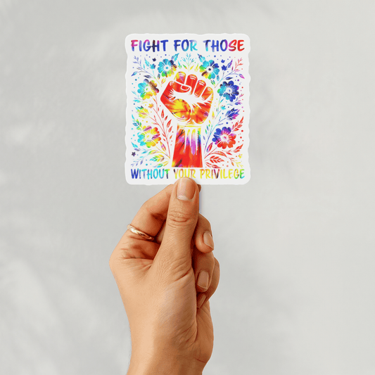 fight tie-dye sticker - Resist Supply #