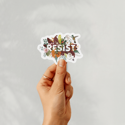 floral resist sticker - Resist Supply #
