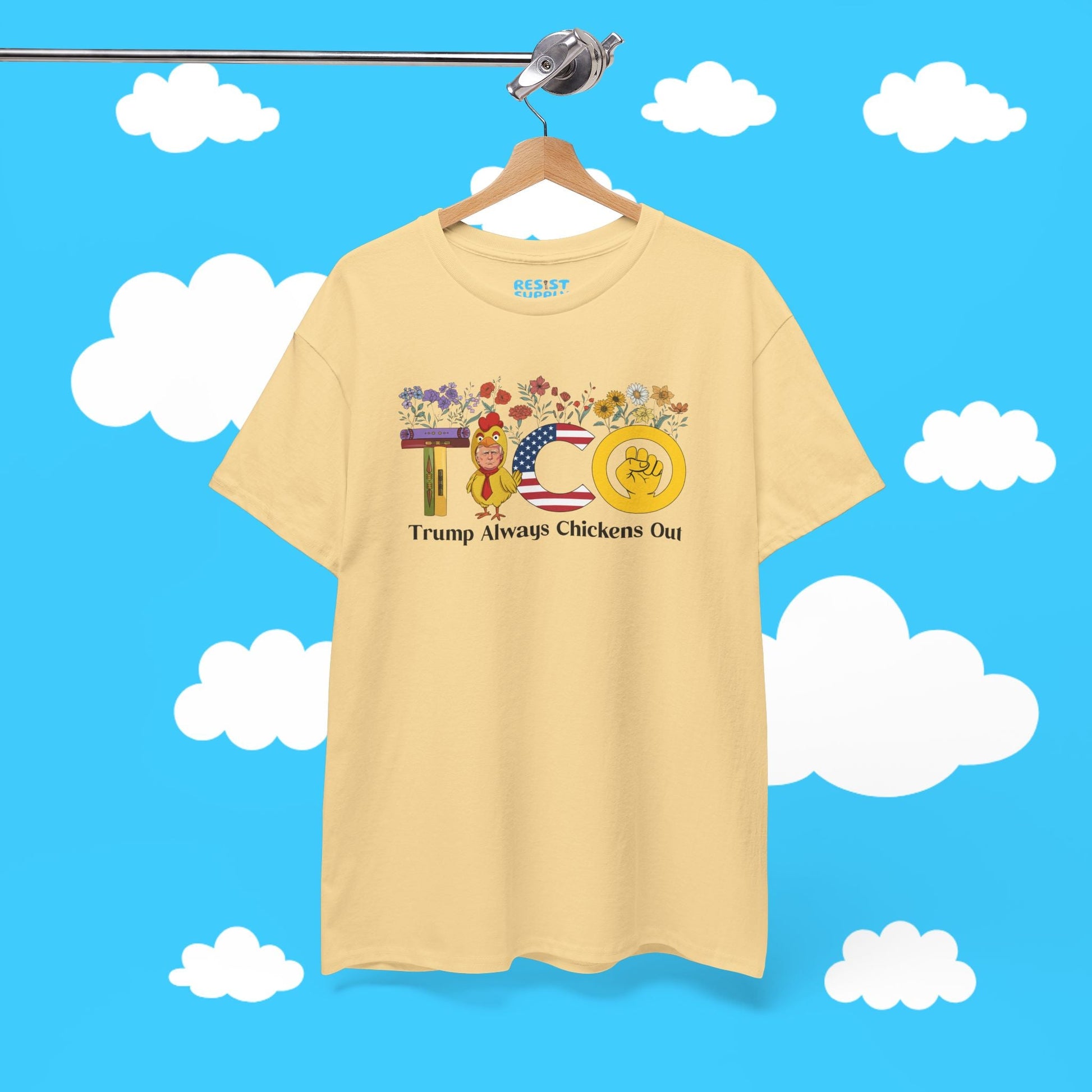 Floral Trump Always Chickens Out - Resist Supply #