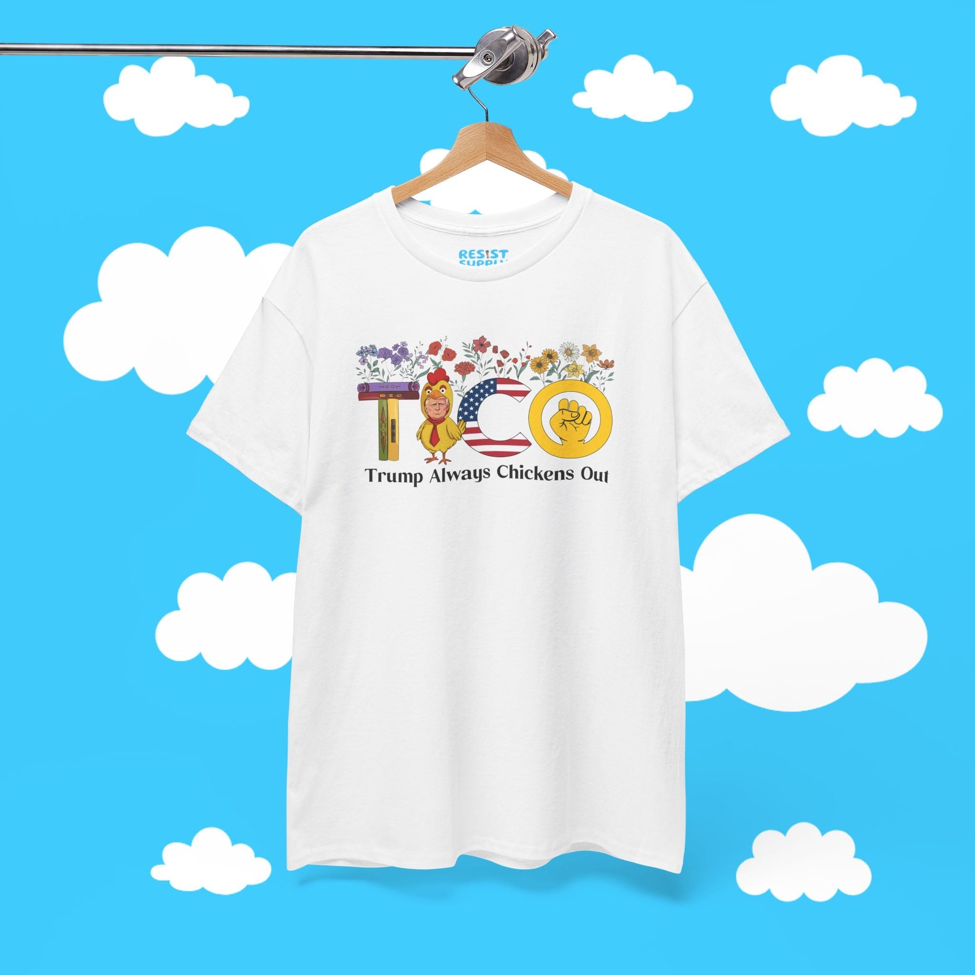 Floral Trump Always Chickens Out - Resist Supply #