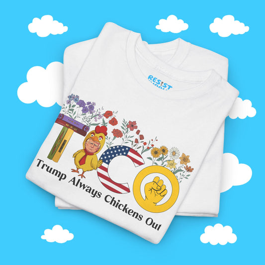 Floral Trump Always Chickens Out - Resist Supply #