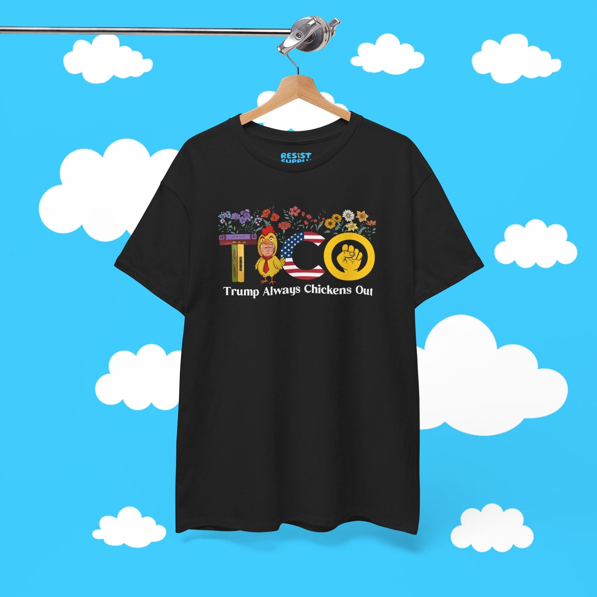 Floral Trump Always Chickens Out - Resist Supply #