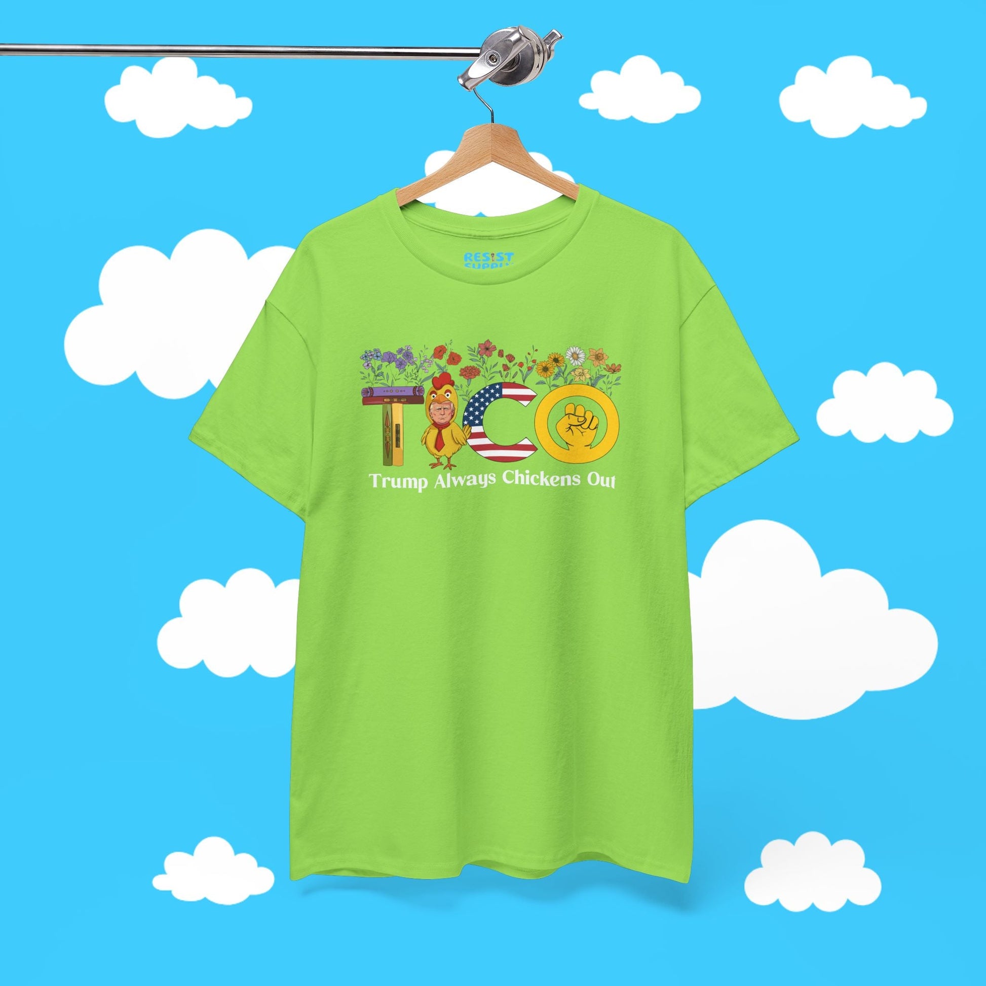 Floral Trump Always Chickens Out - Resist Supply #