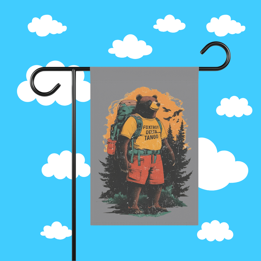 fotrot delta tango bear garden flag - Resist Supply #
