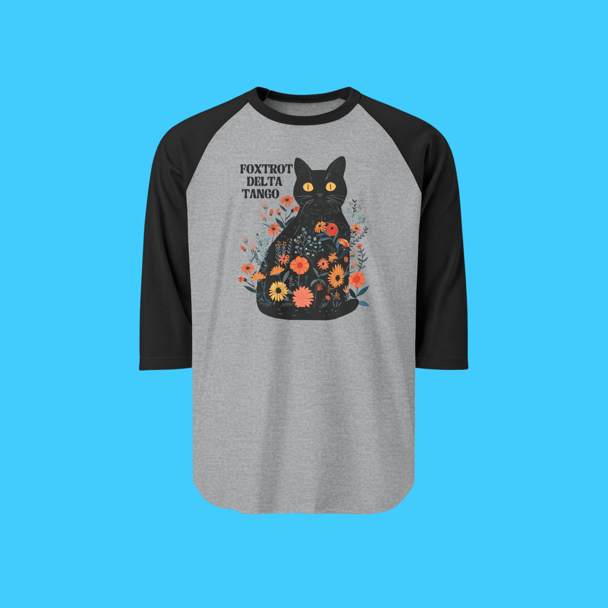Foxtrot Delta Tango Kitty Raglan Tee - Resist Supply
