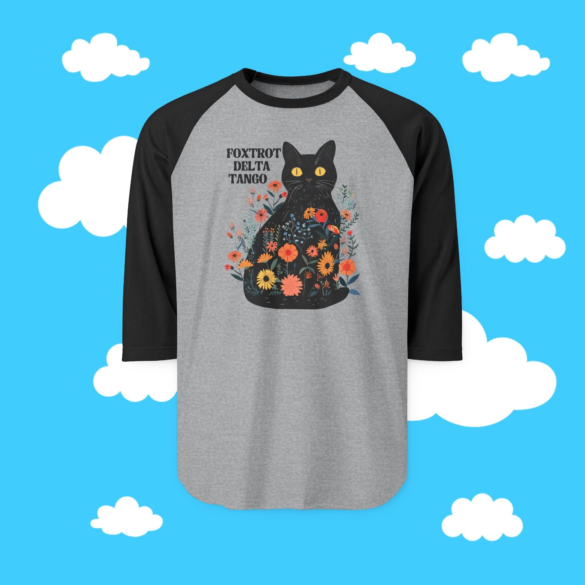 Foxtrot Delta Tango Kitty Raglan Tee - Resist Supply #