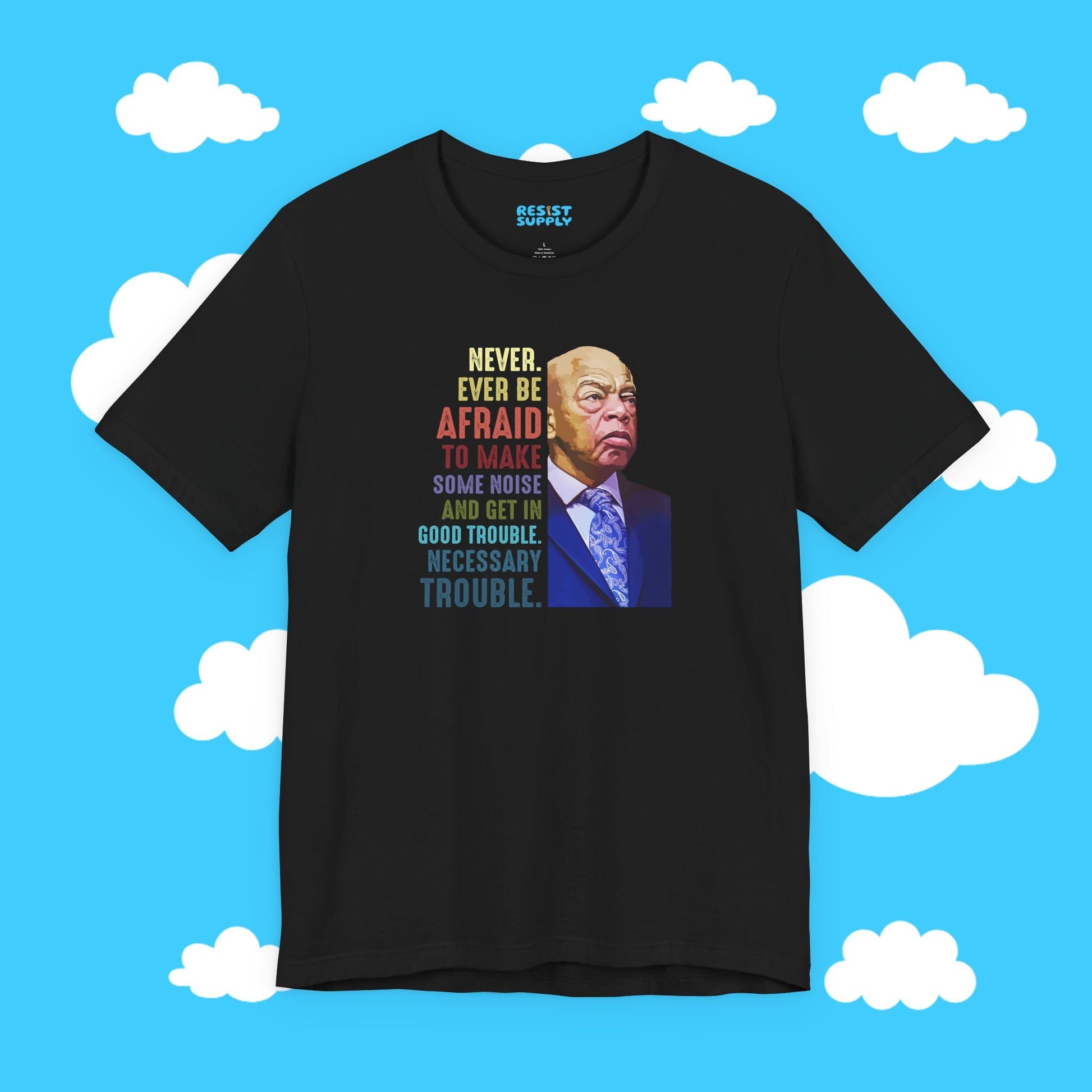 Good Trouble Rainbow Tee - Resist Supply #