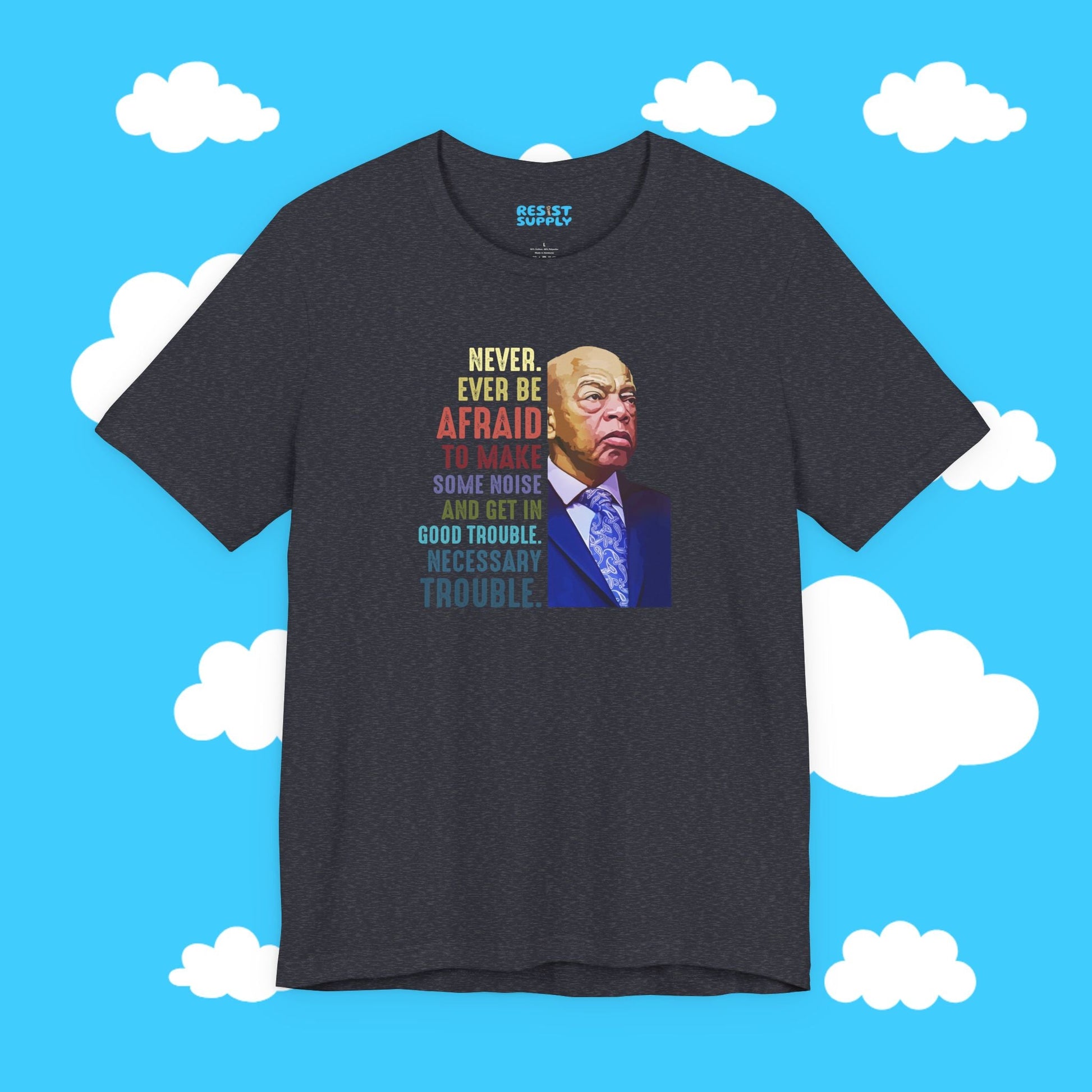 Good Trouble Rainbow Tee - Resist Supply #