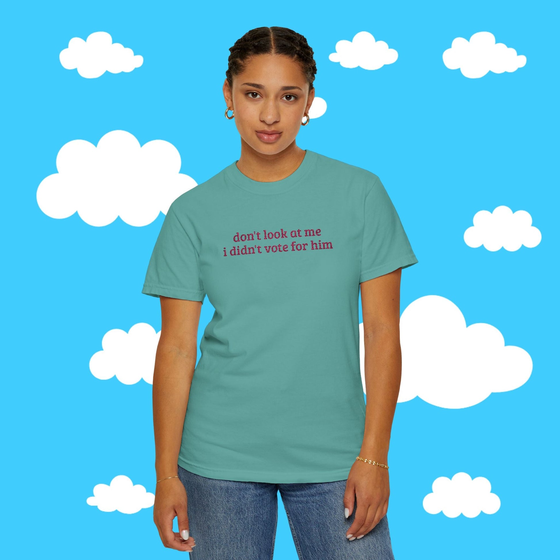 I Didn't Vote For Him Embroidered Tee - Resist Supply #