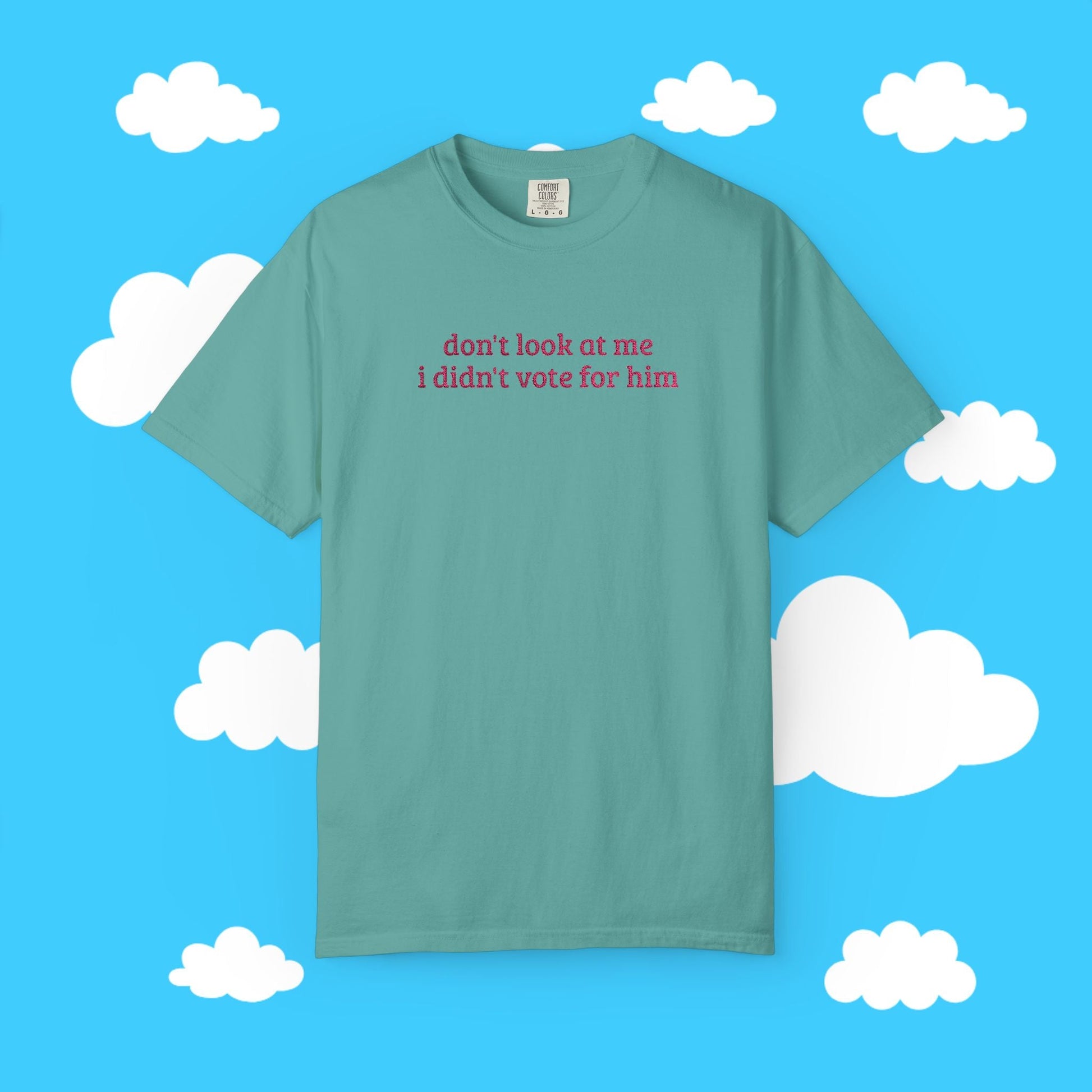 I Didn't Vote For Him Embroidered Tee - Resist Supply #