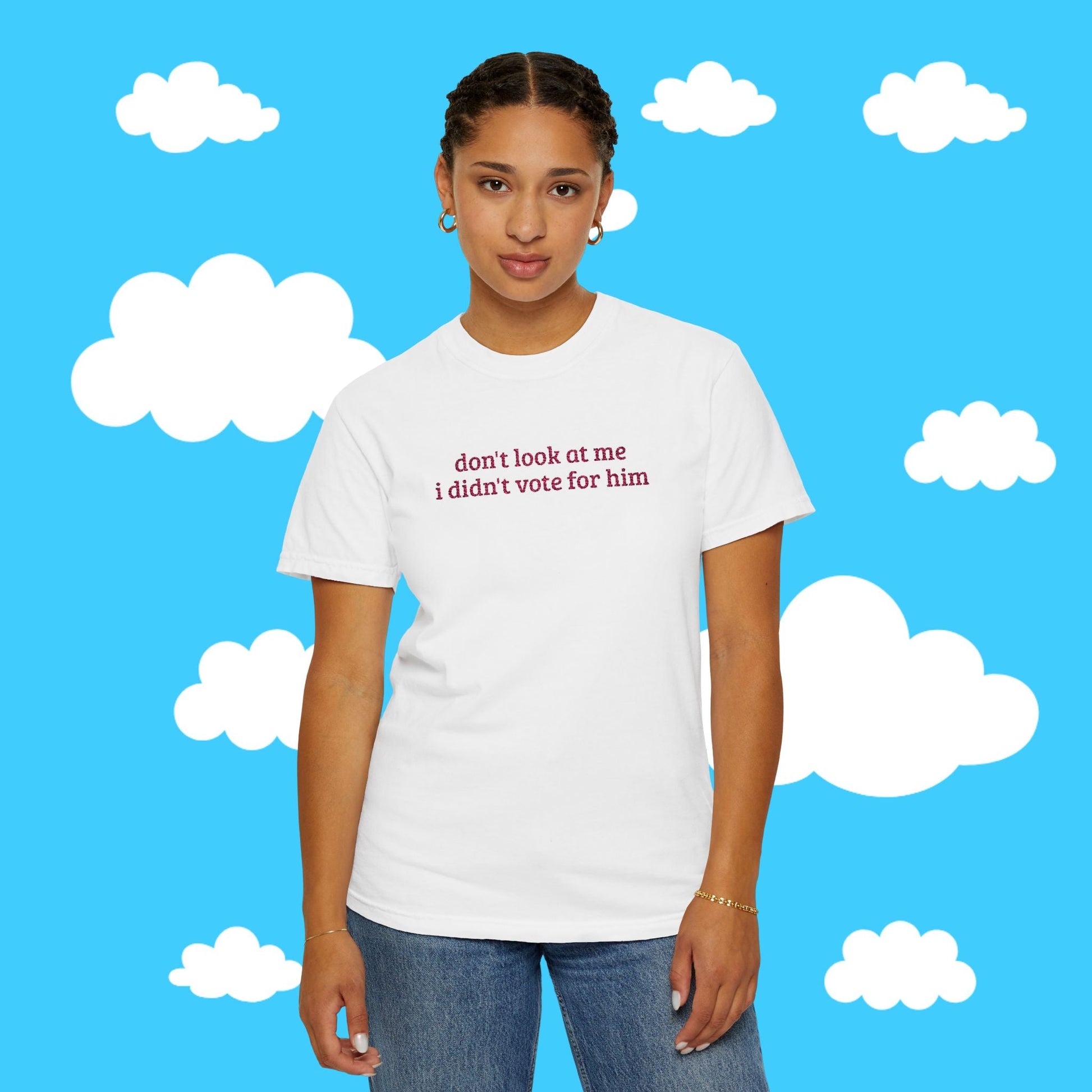 I Didn't Vote For Him Embroidered Tee - Resist Supply #