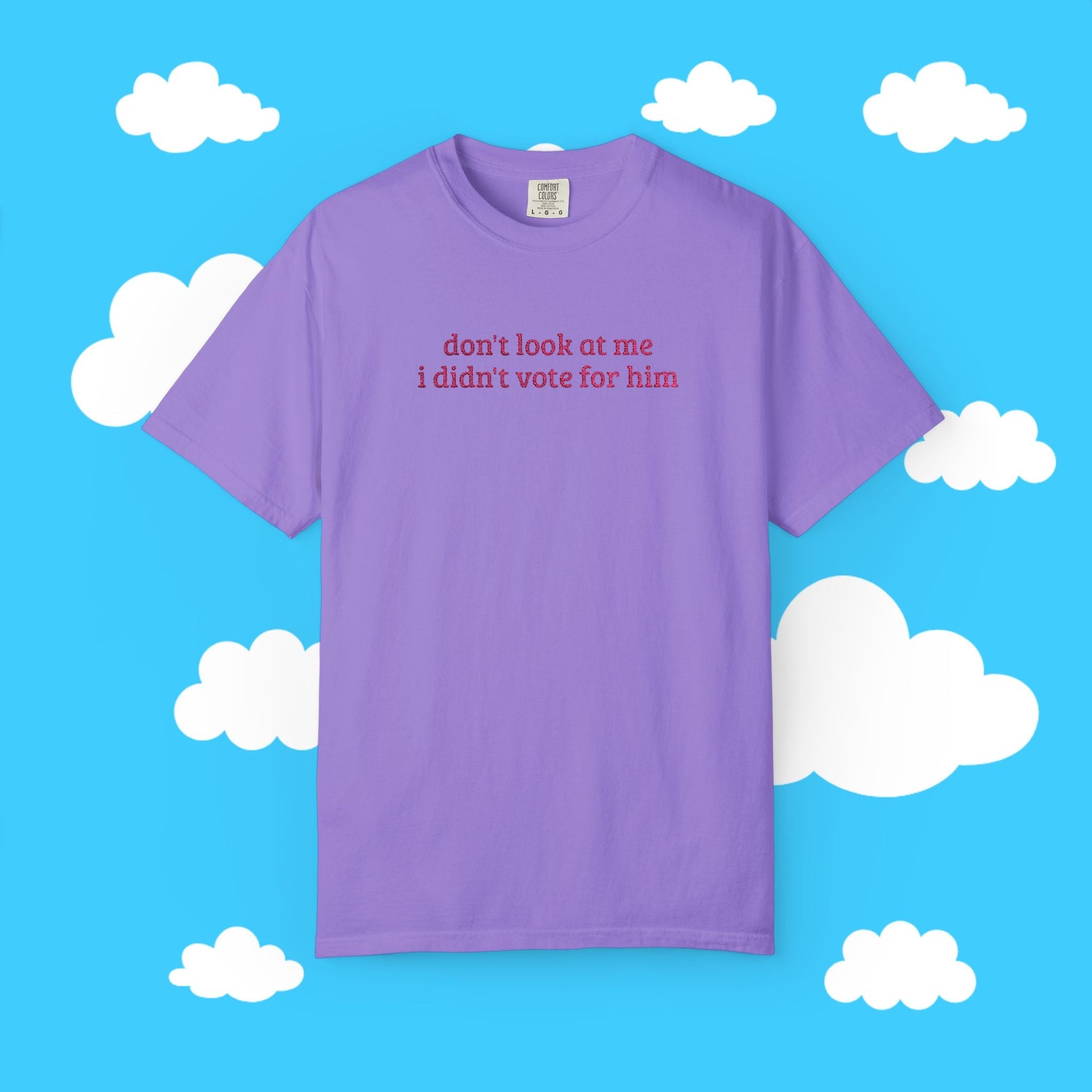 I Didn't Vote For Him Embroidered Tee - Resist Supply #