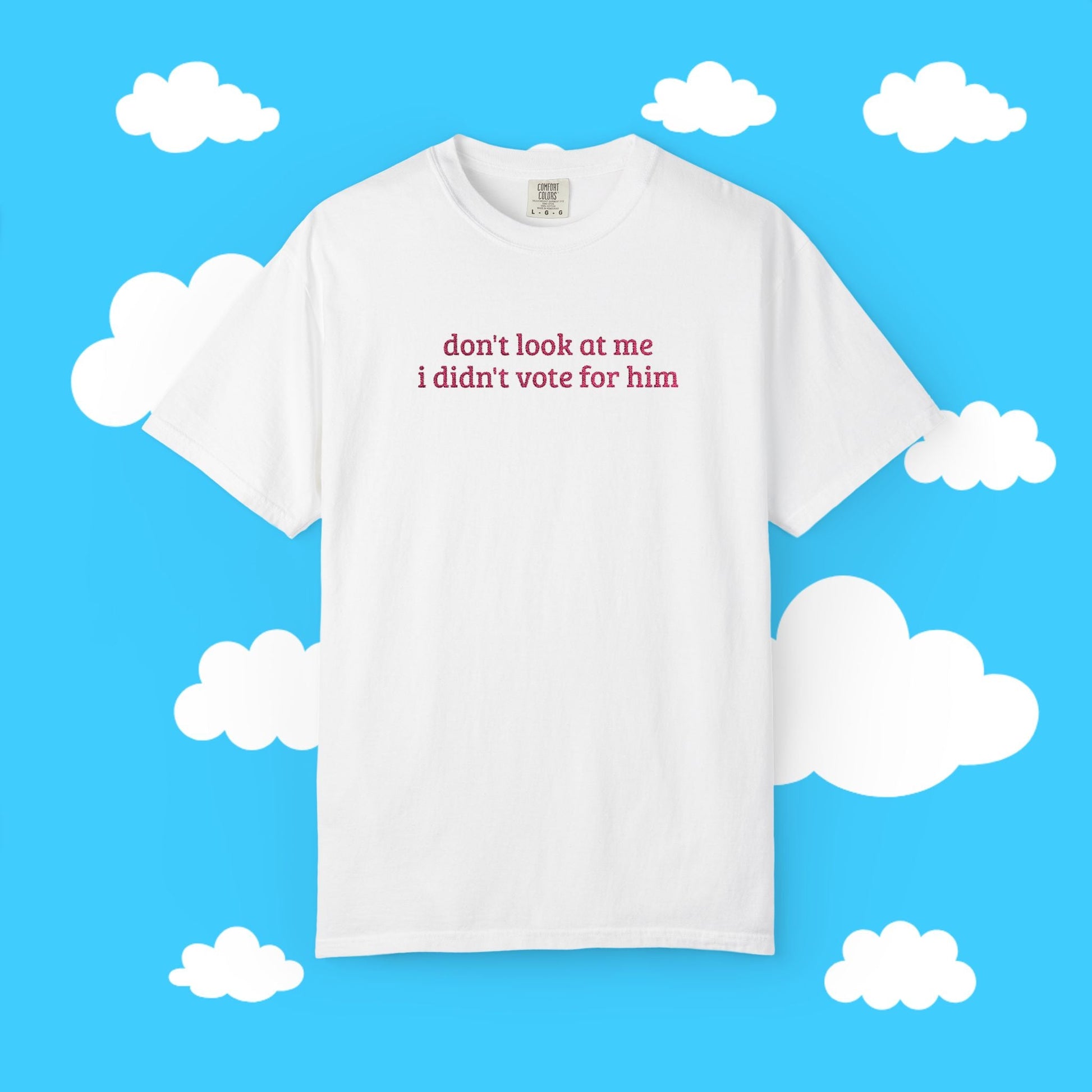 I Didn't Vote For Him Embroidered Tee - Resist Supply #