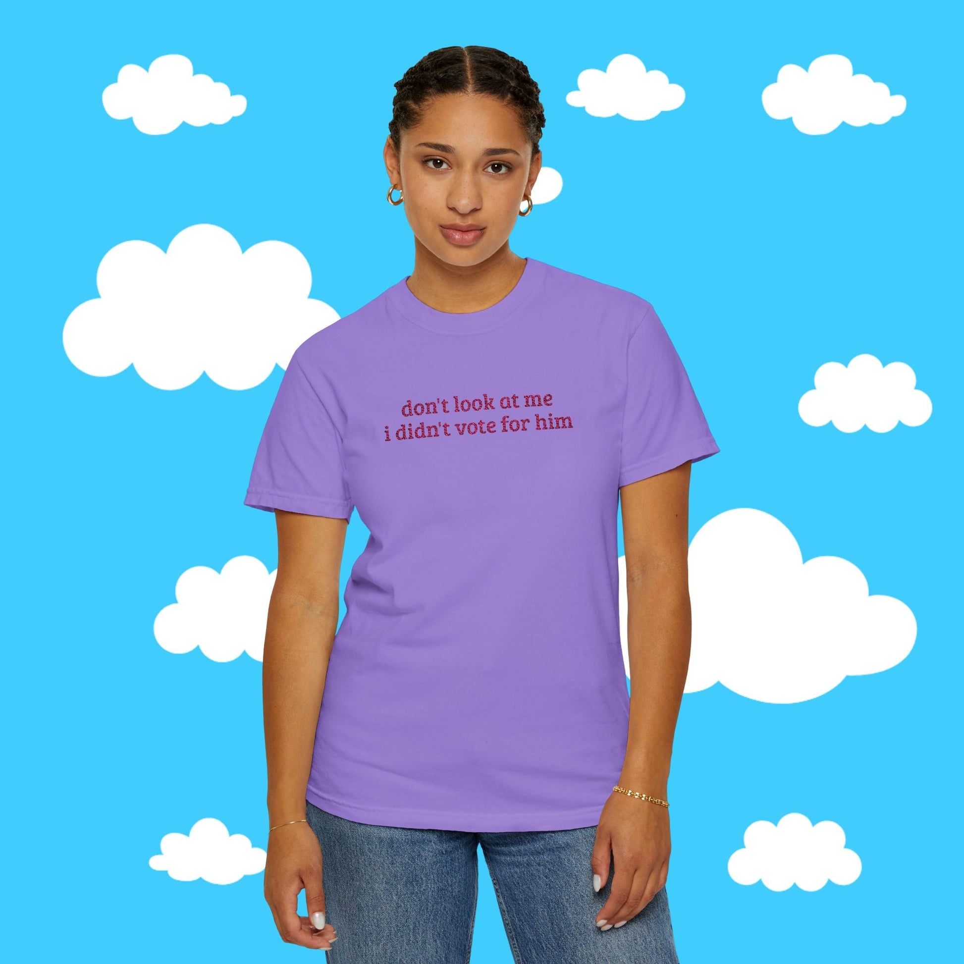 I Didn't Vote For Him Embroidered Tee - Resist Supply #