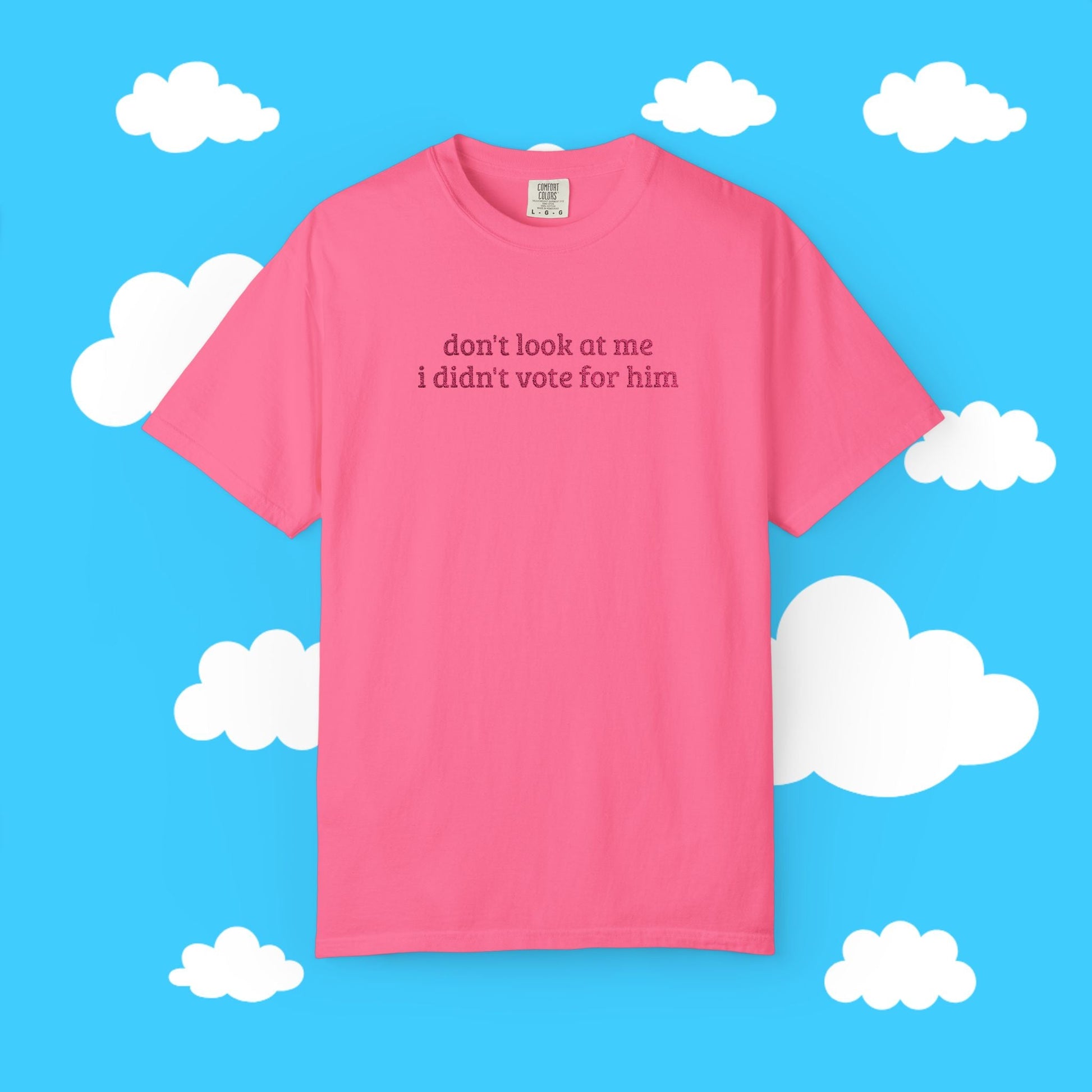 I Didn't Vote For Him Embroidered Tee - Resist Supply #