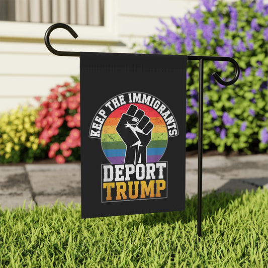keep the immigrants garden flag - Resist Supply #