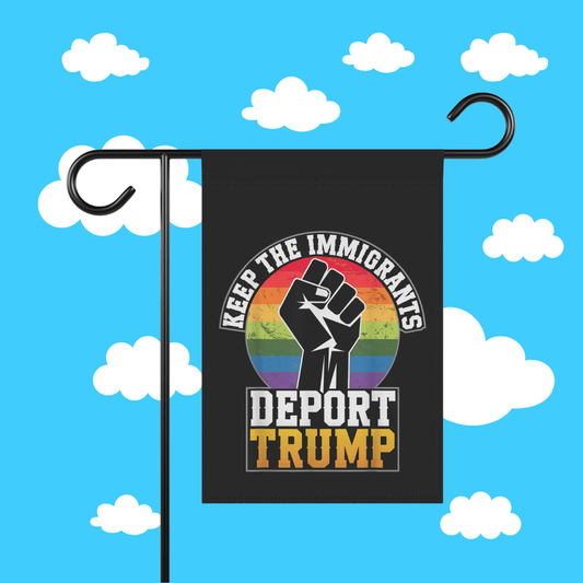 keep the immigrants garden flag - Resist Supply #