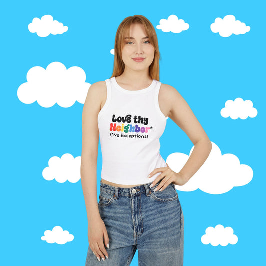 love thy neighbor MICRO RIB TANK - Resist Supply #