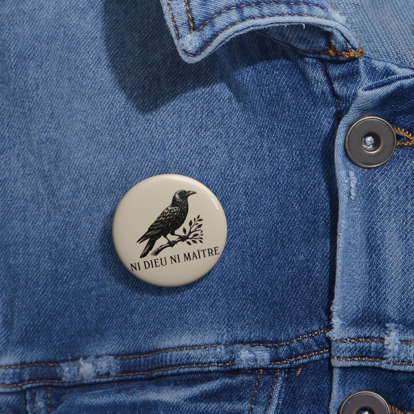 ni dieu ni maitre (neither god nor master) BUTTON - Resist Supply #