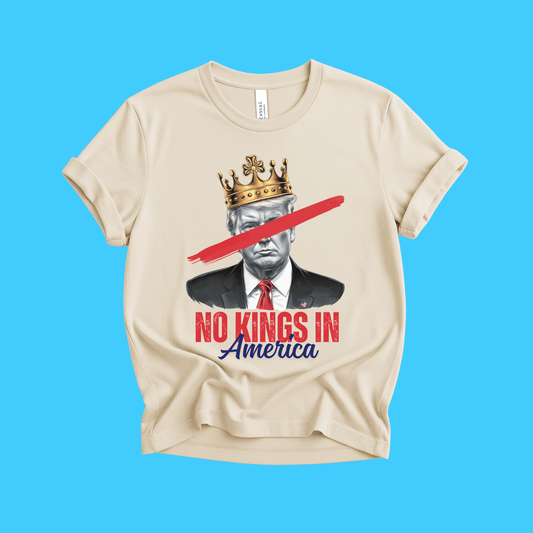 No Kings In America T-Shirt - Resist Supply