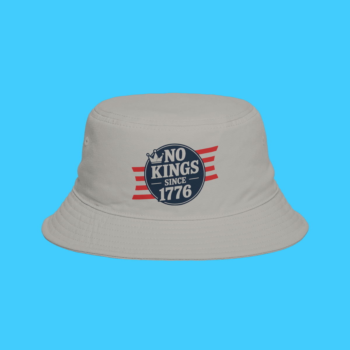 No Kings Since 1776 Bucket Hat — Patriotic Independence Day Fedora - Style Sun Hat - Resist Supply