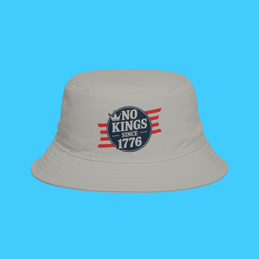 No Kings Since 1776 Bucket Hat — Patriotic Independence Day Fedora - Style Sun Hat - Resist Supply