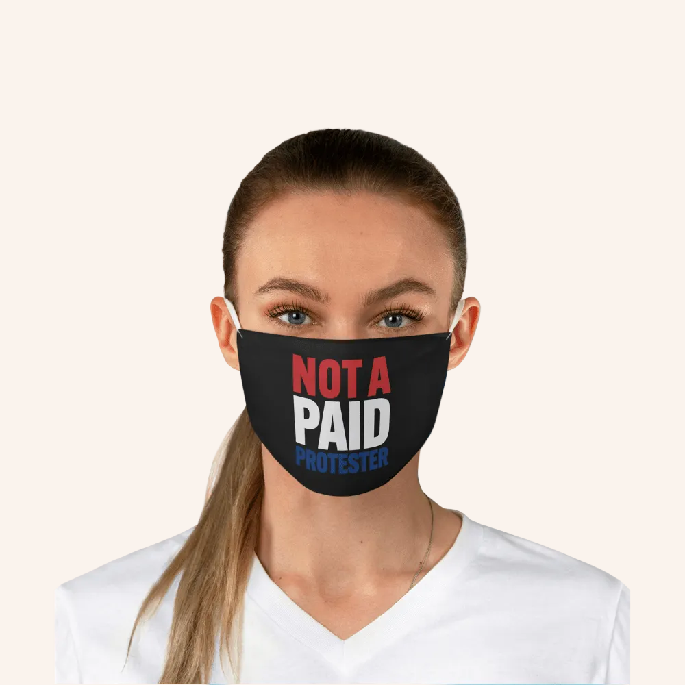 Not a Paid Protester Mask - Resist Supply #